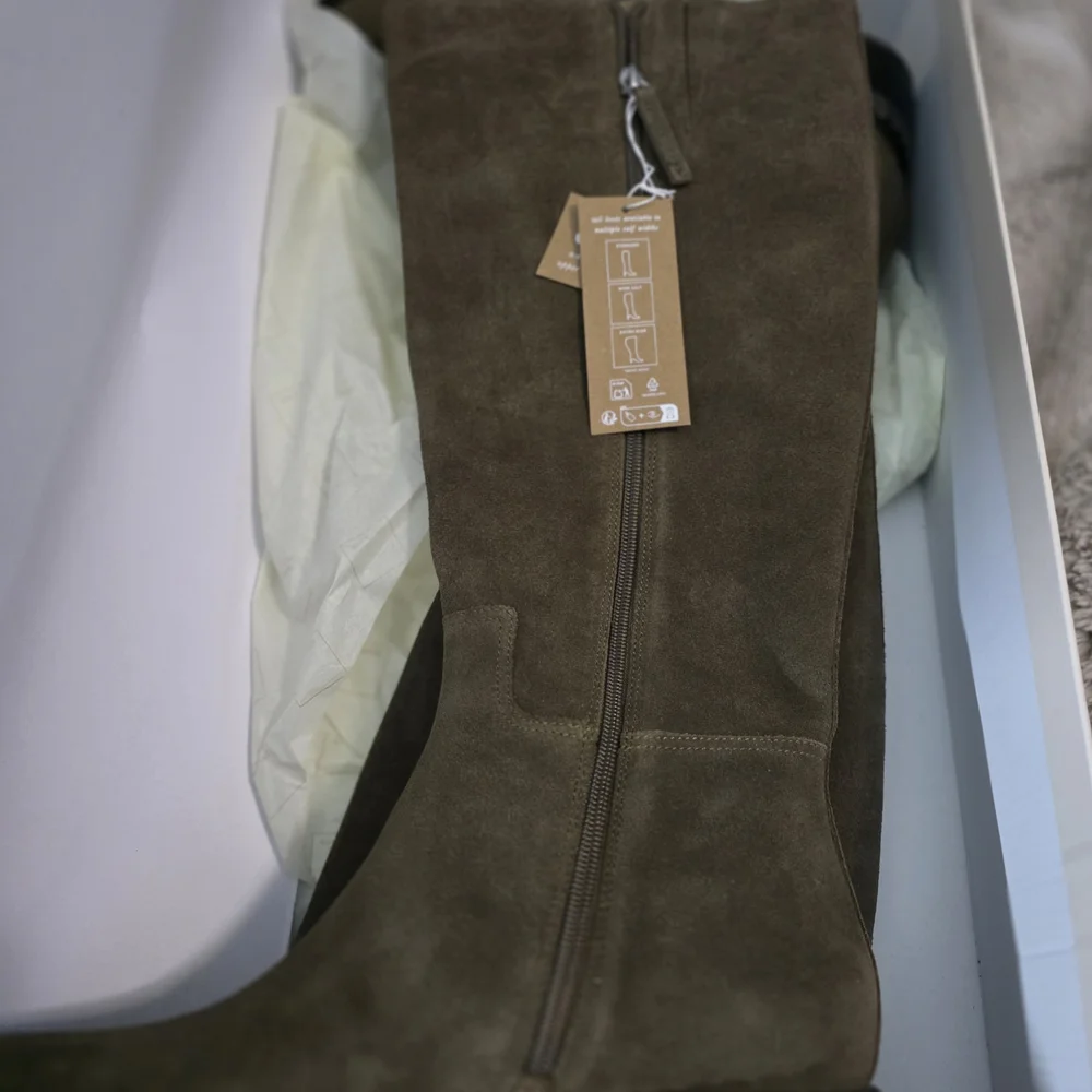 Dolce Vita Olive Suede Tall Pull-On Riding Boots